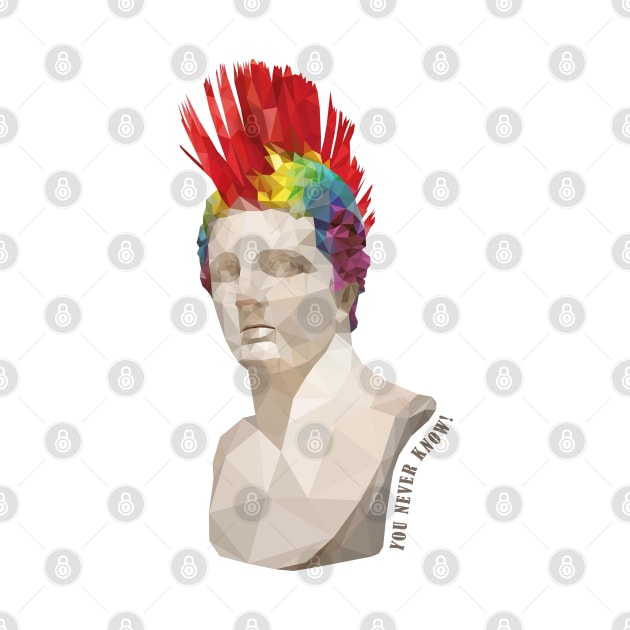 Greek Punk Mohawk Sculpture by Kaos MotivAsik