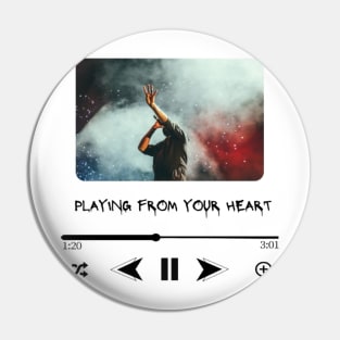 Music from heart Pin