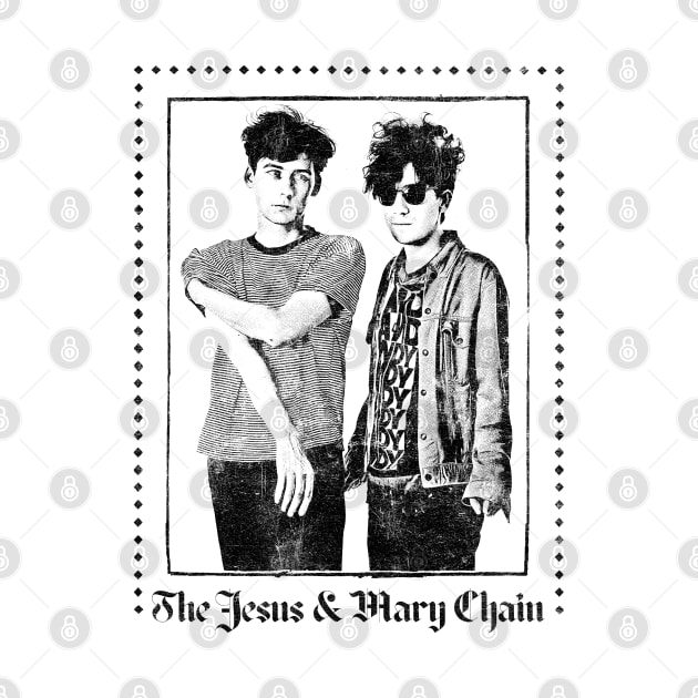 Jesus & Mary Chain Vintage Look Fan Design by DankFutura