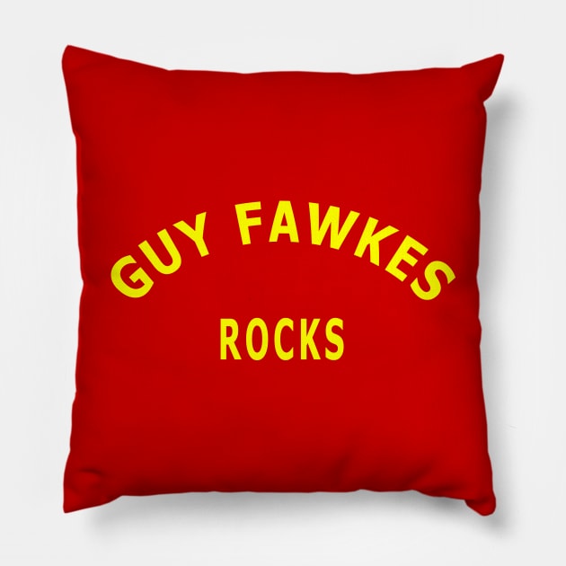 Guy Fawkes Rocks Pillow by Lyvershop