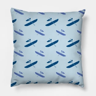 Vintage Paper Plane Pillow