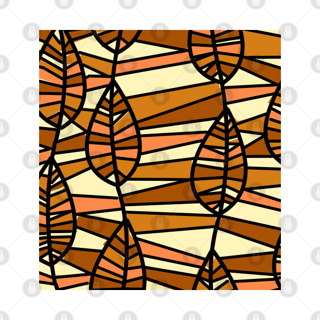 Abstract Fall Autumn Print Art Pattern Design by Pattern Plans