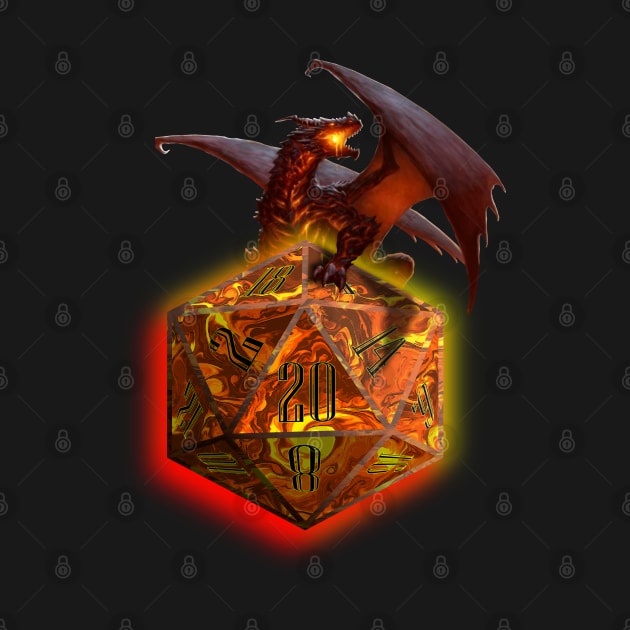 Magma Dragon D20 by Crew