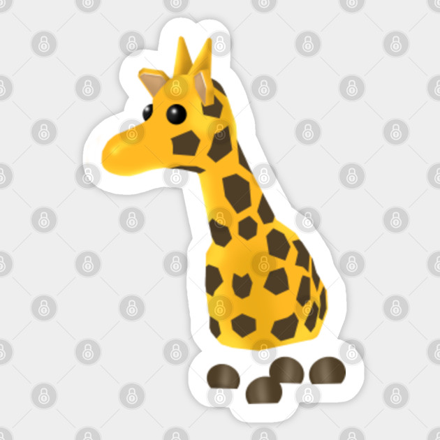 Adopt Me Roblox Giraffe Adopt Me Roblox Sticker Teepublic - adopt me pets roblox giraffe