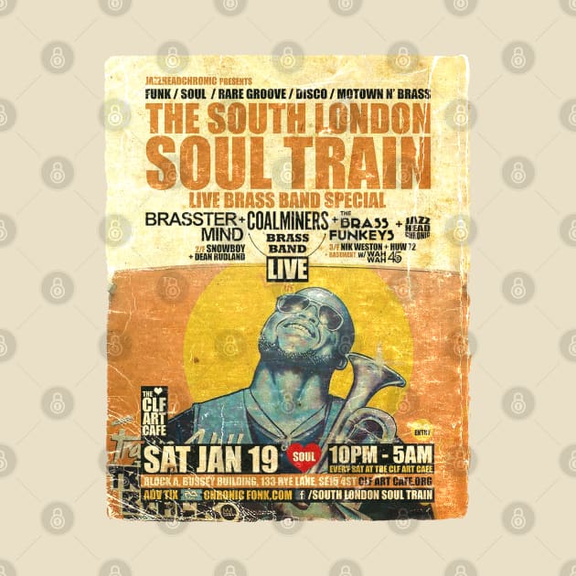 POSTER TOUR - SOUL TRAIN THE SOUTH LONDON 76 by Promags99