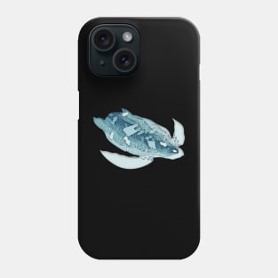 Save The Ocean Keep The Sea Plastic Free Sea Turtle Scene Phone Case