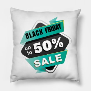 Black Friday Icon Pillow