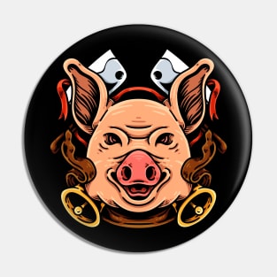 Pig And Butcher Knife Pin