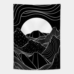 A dark seascape Tapestry