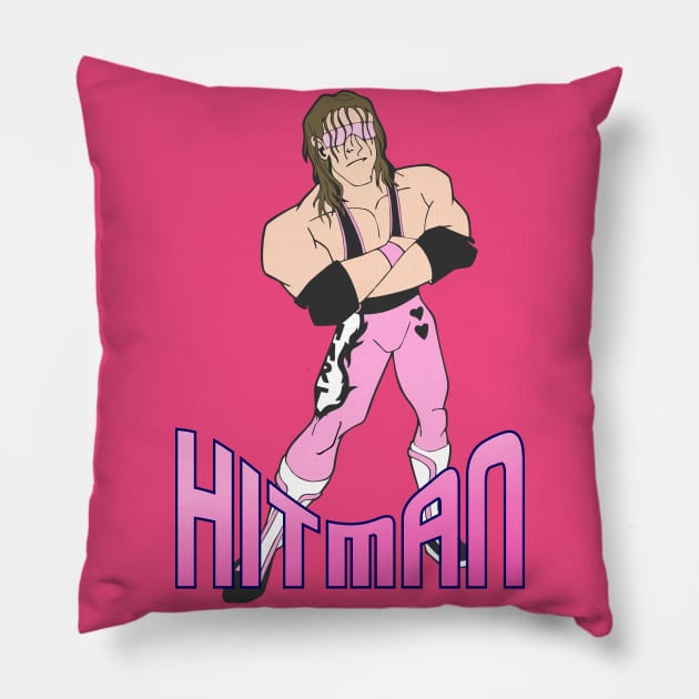 Bret the Hitman Hart Pillow by Pittih