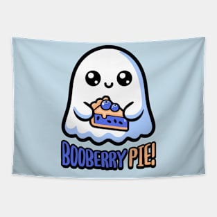 Booberry Pie! Cute Blueberry Pie Ghost Pun Tapestry
