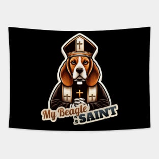 Beagle priest Tapestry