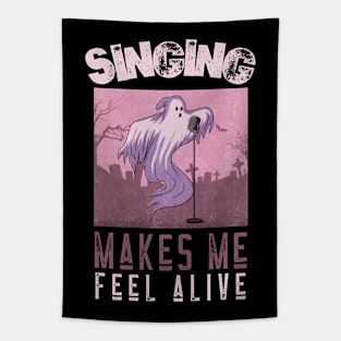 Singing Makes Me Feel Alive Tapestry