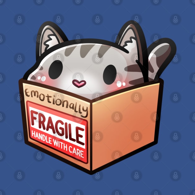 Emotionally Fragile Cat | Cat In A Box by Sammy Doo
