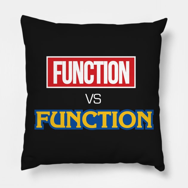 Function vs Function Pillow by NerdGamePlus