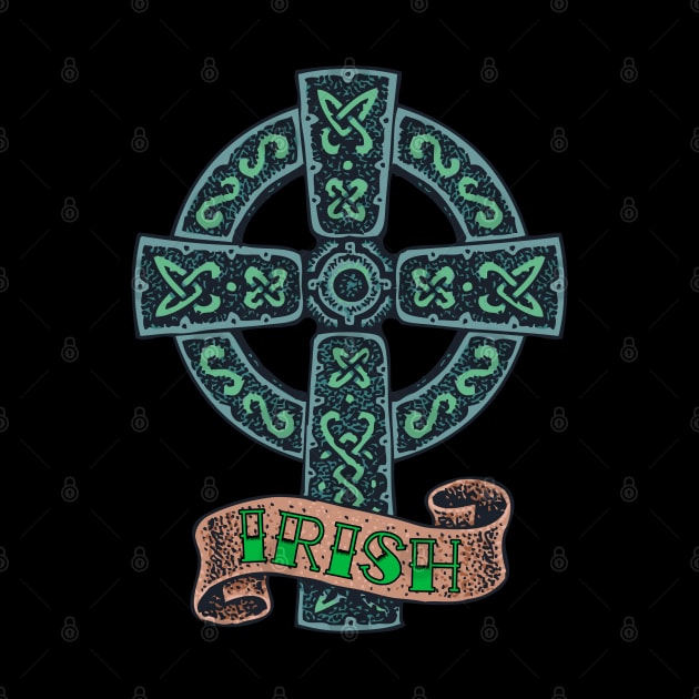 Celtic Cross Irish St Patrick's Day by BlackRavenOath