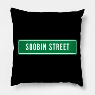 Soobin Street Sign TXT Pillow