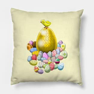 Easter Chicken Egg Hunt Pillow