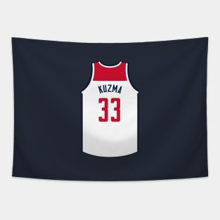 Kyle Kuzma Washington Jersey Qiangy Tapestry