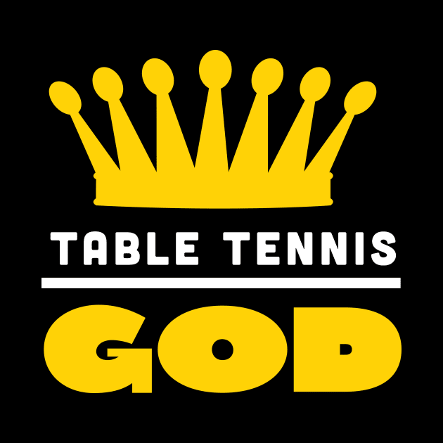 Table Tennis God (white) by nektarinchen