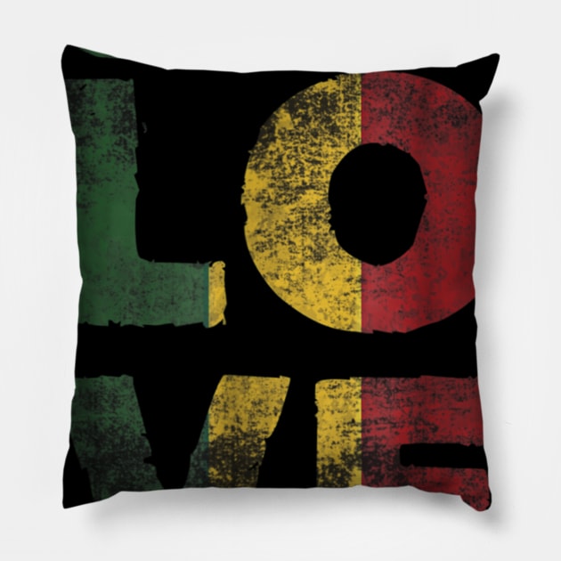 One Love T Shirt Rasta Reggae Men Women Kids Gift Tee Shirts Pillow by Tisine