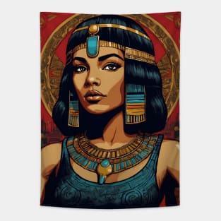 Black Cleopatra Egyptian Art Tapestry