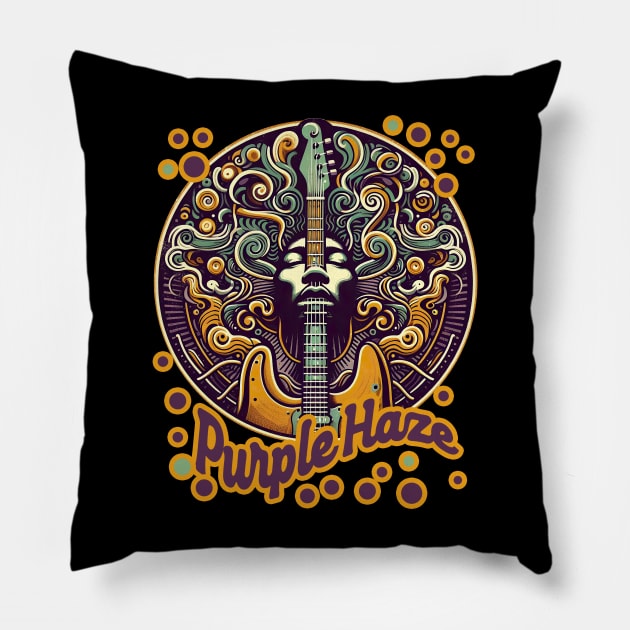 Purple Haze Pillow by Ken Savana