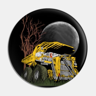 dump truck on halloween Pin