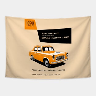 FORD PREFECT - PARTS LIST - book cover Tapestry