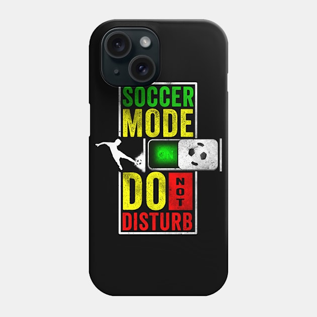 Soccer Mode Do Not Disturb Phone Case by Horisondesignz