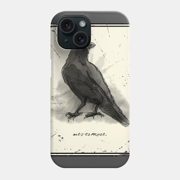 Nevermore Phone Case by PopArtCult