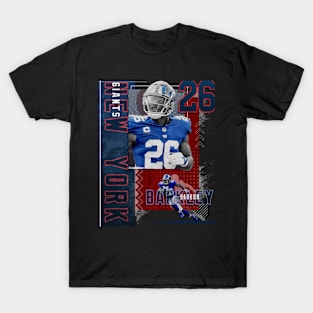 Rinkha Saquon Barkley Football Edit Tapestries Giants T-Shirt