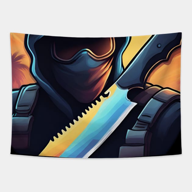 Cs Knife Tapestry by Grafik2