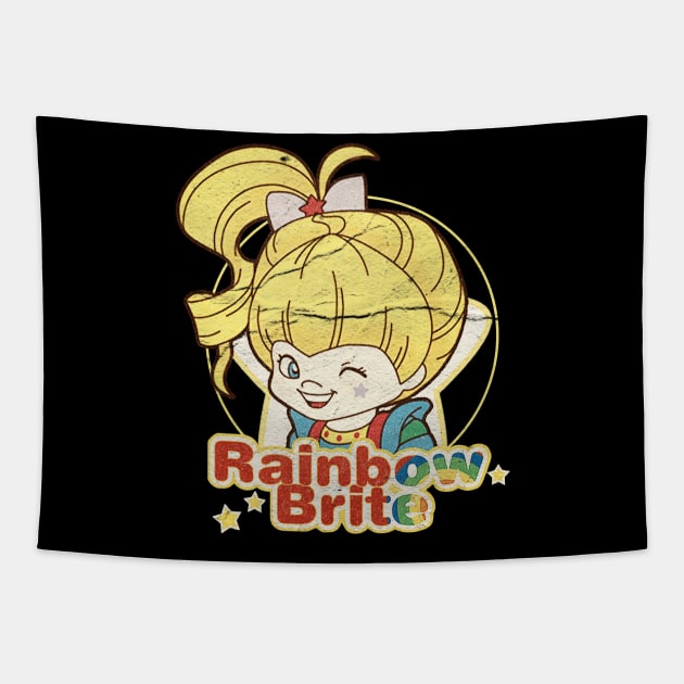 Vintage Rainbow Brite 80s Retro Tapestry by jasmine ruth