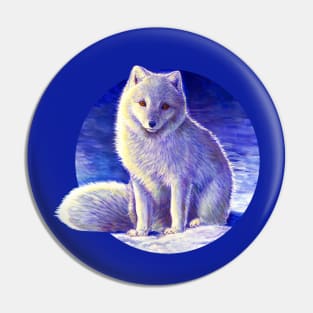 Peaceful Winter Arctic Fox Pin