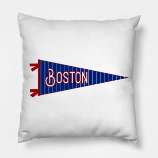 Boston Pinstripe Pennant Pillow