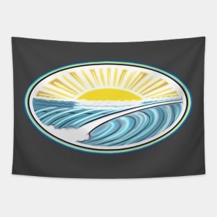 Oval Dawn Patrol Patch Tapestry