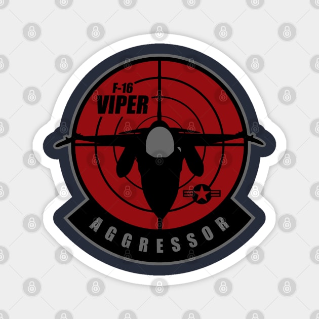 F-16 Aggressor Patch Magnet by TCP