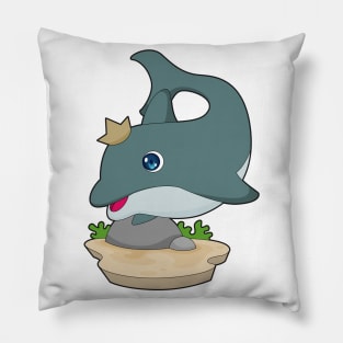 Dolphin Crown Pillow