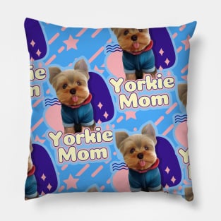 Yorkie mom v2 Pillow