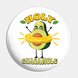 Adorable Avocado Delight: Holy Guacamole Craze Pin