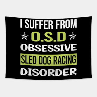 Obsessive Love Sled Dog Racing Dogsled Tapestry