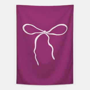 Coquette light pink bow Tapestry