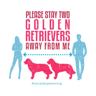 Golden Retriever Social Distancing Guide T-Shirt