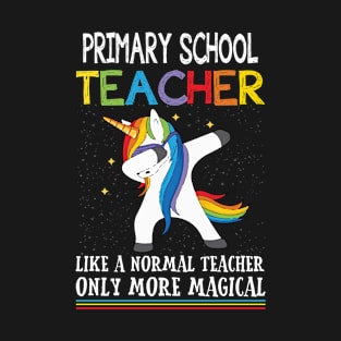 Primary School Dabbing Unicorn Back To School Shirt Gift T-Shirt