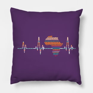 Africa Heartbeat Traditional Dashiki Pattern Pillow