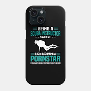 Scuba instructor funny shirt Phone Case