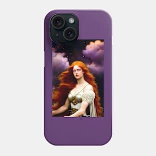 Lady With Dramatic Skies Phone Case
