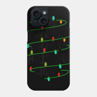 my favorite color is christmas lights Phone Case