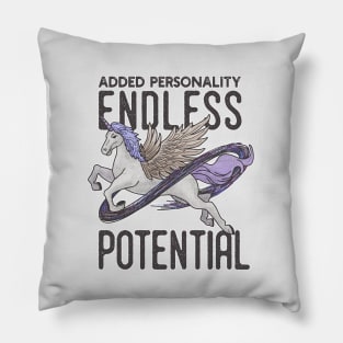 ADHD awareness unicorn with infinity symbol gift Pillow